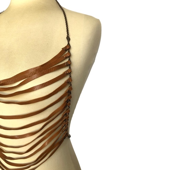 Bliss Lau Leather Killjoy Vest Body Chain - Picture 5 of 9